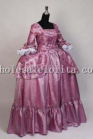 Rose Pink 17th Century Renaissance Baroque Gown or Medieval Dress Gown