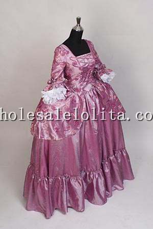 Rose Pink 17th Century Renaissance Baroque Gown or Medieval Dress Gown