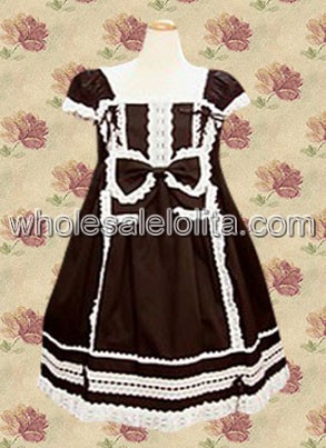 Cap Sleeves Sweet Lolita Dress with Bow