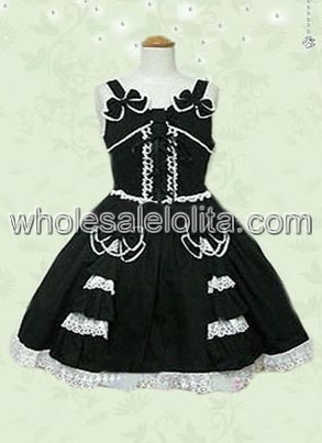 Pretty Sleeveless Black Sweet Lolita Dress