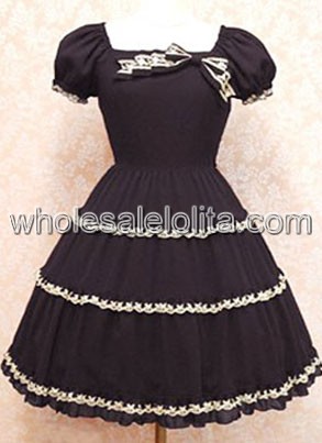 Gothic Lolita Dress with Short Sleeves