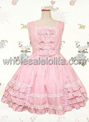 Fair Low Price Pink Multi layer Cotton Sweet Lolita Dress