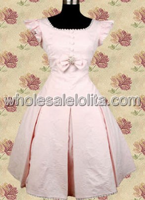 Clean Cut Pink Cotton Sweet Lolita Dress
