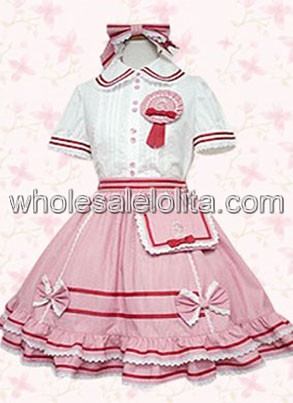 Pink Cotton Multilayer Sweet Lolita Dress
