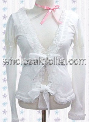 Princess Pure White Lace Cotton Lolita Blouse