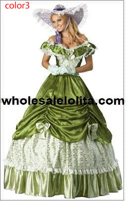 Civil War Southern Belle Lolita Cosplay Ball Gowns Vintage Party Dresses